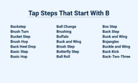 Tap Steps That Start With B – Bust A Move