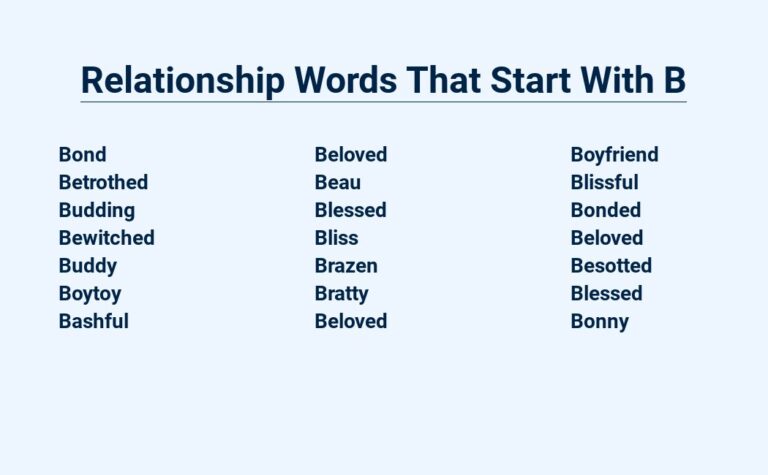 Read more about the article Relationship Words That Start With B – Betters Bonds