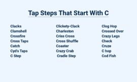 Tap Steps That Start With C – Causing Your Feet To Move