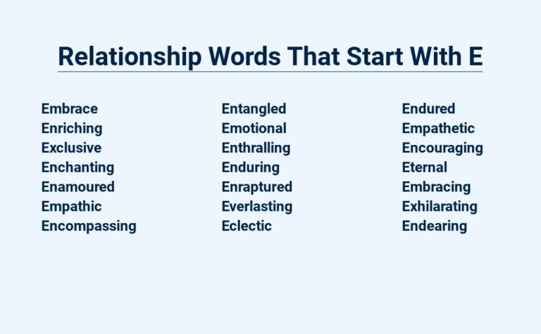 Read more about the article Relationship Words That Start With E – Expanding Your Vocabulary