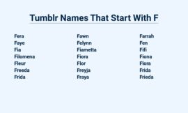 Tumblr Names That Start With F  – Fantastic And Fabulous