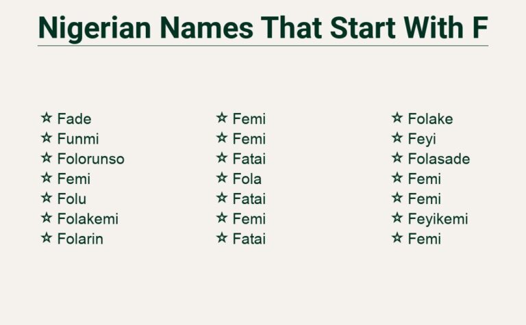 Read more about the article Nigerian Names That Start With f – Beautiful and Unique