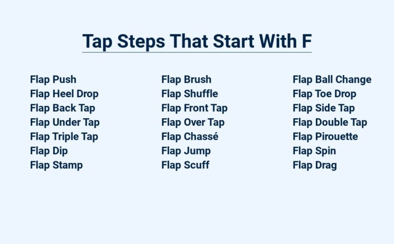 Read more about the article Tap Steps That Start With F – Fast Footwork