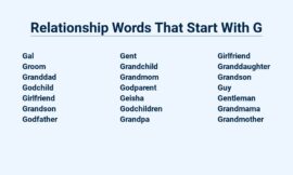 Relationship Words That Start With G – Your Guide To Understanding