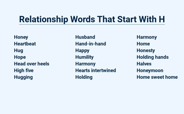 Read more about the article Relationship Words That Start With H – Expressions Of Love