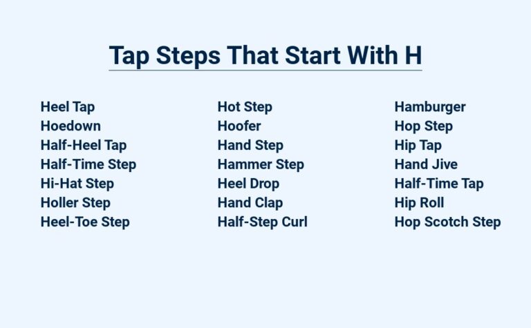 Read more about the article Tap Steps That Start With H – Hot Moves