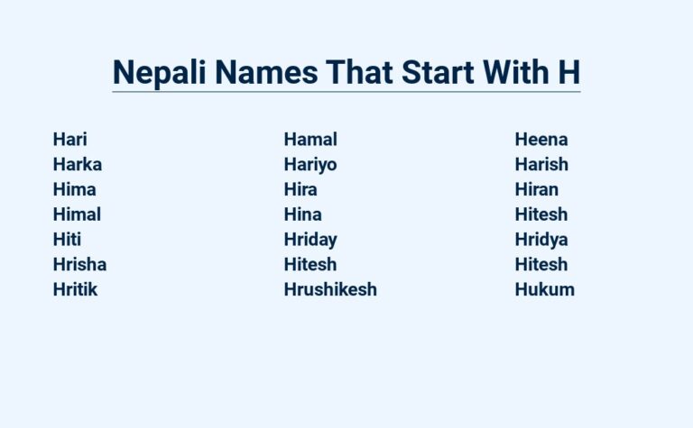 Read more about the article Nepali Names That Start With H – Intriguing Monikers