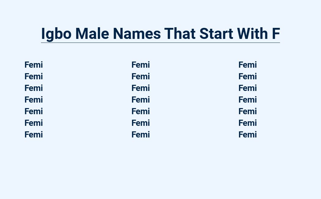 Igbo boy names