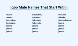 Igbo Male Names That Start With I – Unveiling The Richness Of Igbo Culture