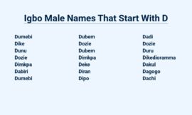 Igbo Male Names That Start With D – Distinctive And Meaningful