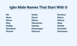 Igbo Male Names That Start With O – For Your Baby Boy