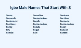 Igbo Male Names That Start With S – A Journey Through Igbo Culture