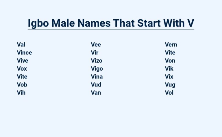 Read more about the article Igbo Male Names That Start With V – Unique And Meaningful