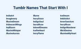 Tumblr Names That Start With I –  Unique & Catchy