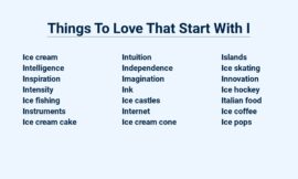 Things To Love That Start With I – Invigorating Ideas