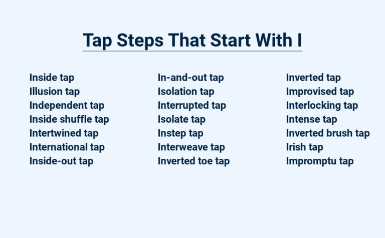 Read more about the article Tap Steps That Start With I – Incredible Moves