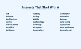 Interests That Start With A – An A-List of Passions