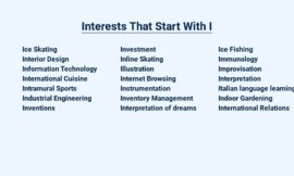 Interests That Start With I – Igniting Passions and Inspiring Pursuits