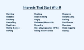 Interests That Start With R – Rediscovering Life’s Passions