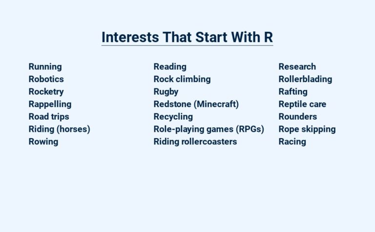 Read more about the article Interests That Start With R – Rediscovering Life’s Passions