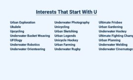 Interests That Start With U – Unconventional and Unique Passions