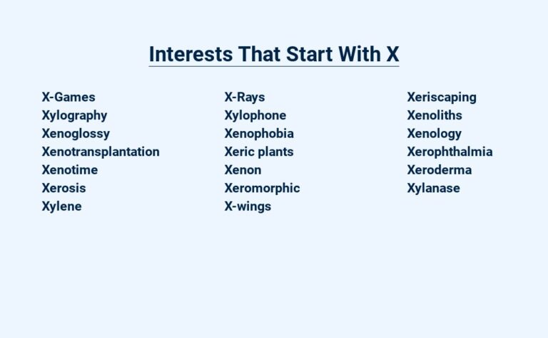 Read more about the article Interests That Start With X – Explore the Uncharted