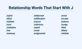 Relationship Words That Start With J – Love’S Sweet Symphony