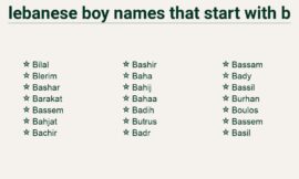 Lebanese Boy Names That Start With B – Beyond Borders