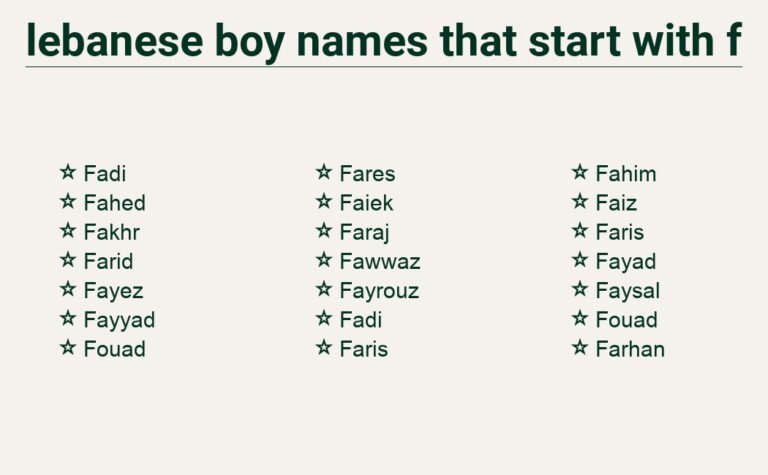 Read more about the article Lebanese Boy Names That Start With F – For a Unique and Meaningful Choice