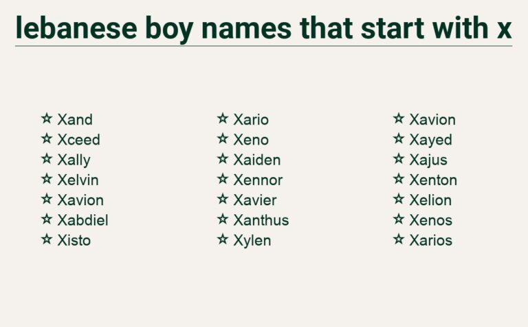 Read more about the article Lebanese Boy Names That Start With x – Discover the Unique