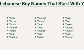 Lebanese Boy Names That Start With y – The Ultimate Guide