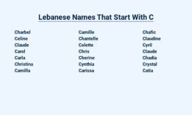 Lebanese Names That Start With C – Classique Choices