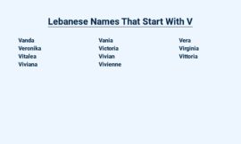 Lebanese Names That Start With V – A Unique Look at Popular Choices