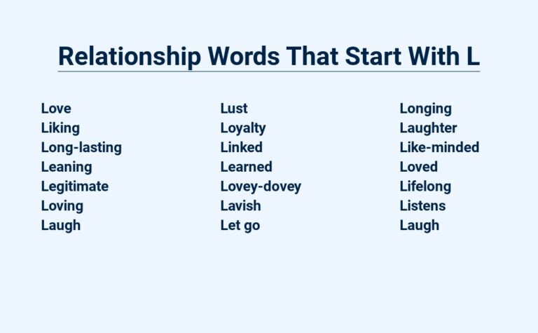 Read more about the article Relationship Words That Start With L – Love’S Lexicon