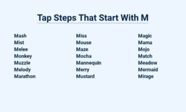 Tap Steps That Start With M – Move Your Feet