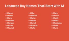 Lebanese Boy Names That Start With M – The Ultimate List