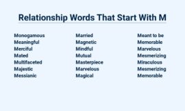 Relationship Words That Start With M – Manifest The Love