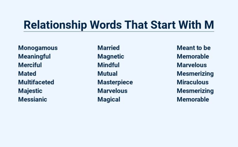 Read more about the article Relationship Words That Start With M – Manifest The Love