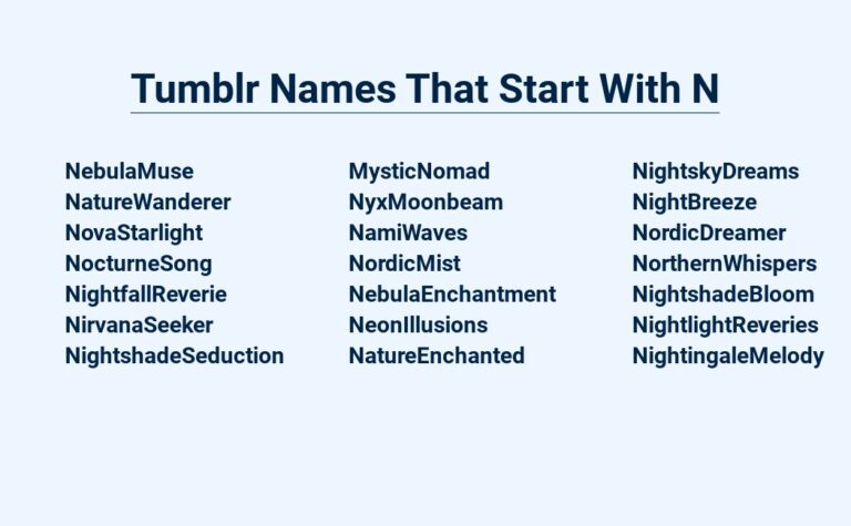 Read more about the article Tumblr Names That Start With N – Nifty And Noticeable