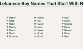 Lebanese Boy Names That Start With N – Classic and Timeless