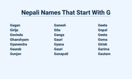 Nepali Names That Start With G – The Glowing Glow Of Nepali Culture