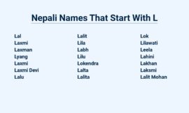 Nepali Names That Start With L  – A Journey Through History And Culture