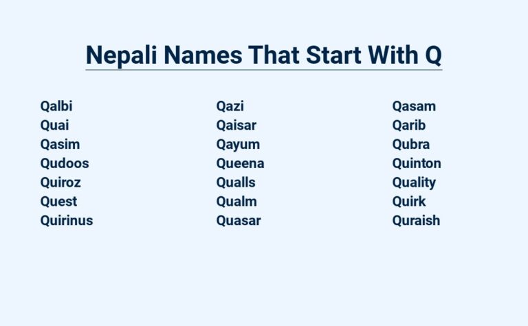 Read more about the article Nepali Names That Start With Q – Find Them Here