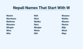 Nepali Names That Start With W – Unique And Meaningful