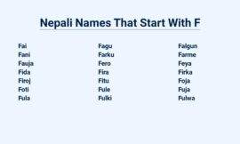 Nepali Names That Start With F – Exquisite And Unique Choices