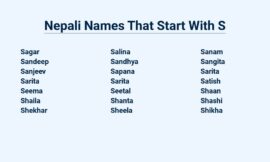 Nepali Names That Start With S – Sweet And Serene