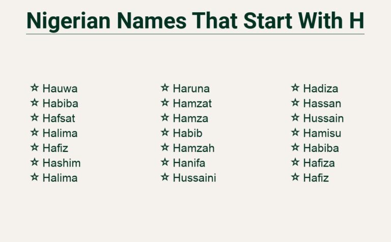 Read more about the article Nigerian Names That Start With H – Expressions of Heritage