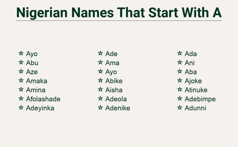 Read more about the article Nigerian Names That Start With A – A Rich Cultural Tapestry