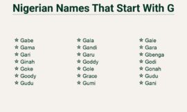 Nigerian Names That Start With g – The Gift of Tradition