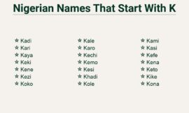 Nigerian Names That Start With k – Distinct and Enchanting